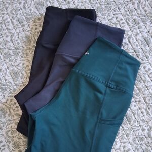 Old Navy Set Of 3 Activewear Biker Shorts With Pockets